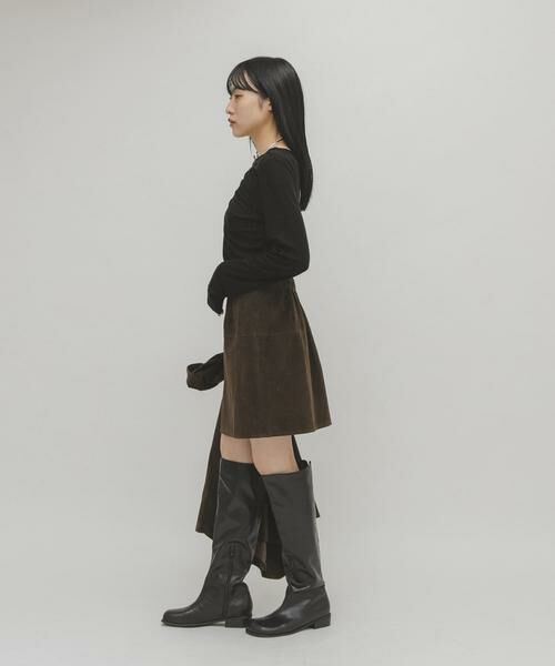 KBF / ケービーエフ Tシャツ | アシメドレープTEE | 詳細14