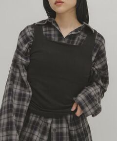 KBF / ケービーエフ タンクトップ | ピーチスキン2WAYタンクトップ