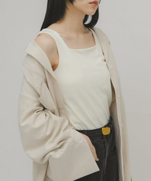 KBF / ケービーエフ タンクトップ | ピーチスキン2WAYタンクトップ | 詳細3