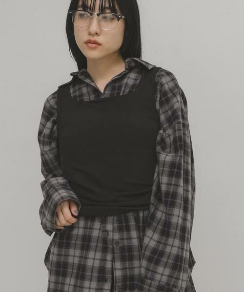 KBF / ケービーエフ タンクトップ | ピーチスキン2WAYタンクトップ | 詳細7