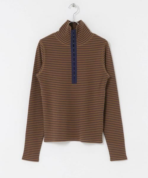 KBF / ケービーエフ Tシャツ | タートルホックボーダートップス | 詳細8