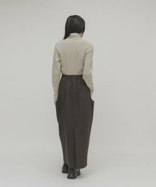 KBF / ケービーエフ Tシャツ | タートルホックボーダートップス | 詳細16