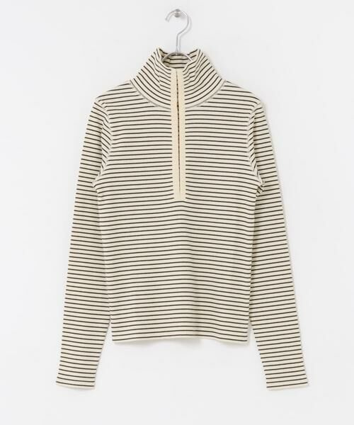 KBF / ケービーエフ Tシャツ | タートルホックボーダートップス | 詳細17