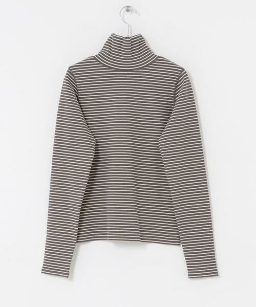 KBF / ケービーエフ Tシャツ | タートルホックボーダートップス | 詳細29