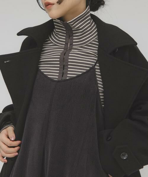 KBF / ケービーエフ Tシャツ | タートルホックボーダートップス | 詳細24