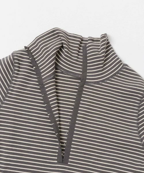 KBF / ケービーエフ Tシャツ | タートルホックボーダートップス | 詳細27