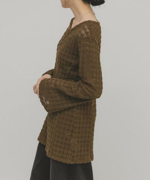 KBF / ケービーエフ Tシャツ | シャギーレーストップス | 詳細2