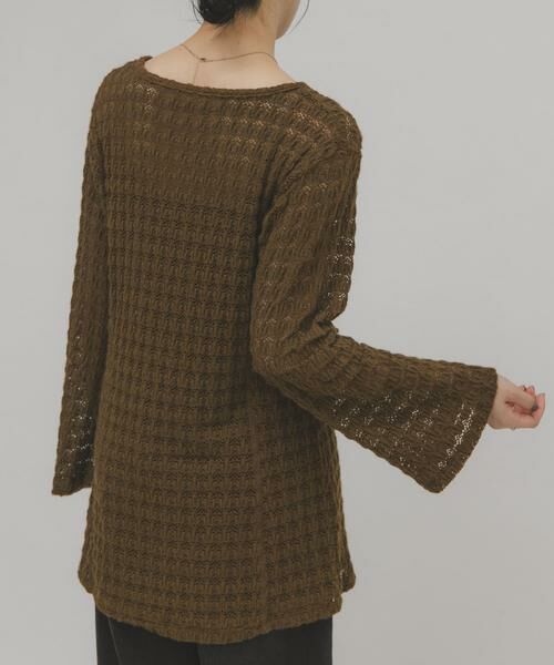 KBF / ケービーエフ Tシャツ | シャギーレーストップス | 詳細3