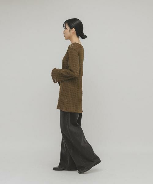 KBF / ケービーエフ Tシャツ | シャギーレーストップス | 詳細6