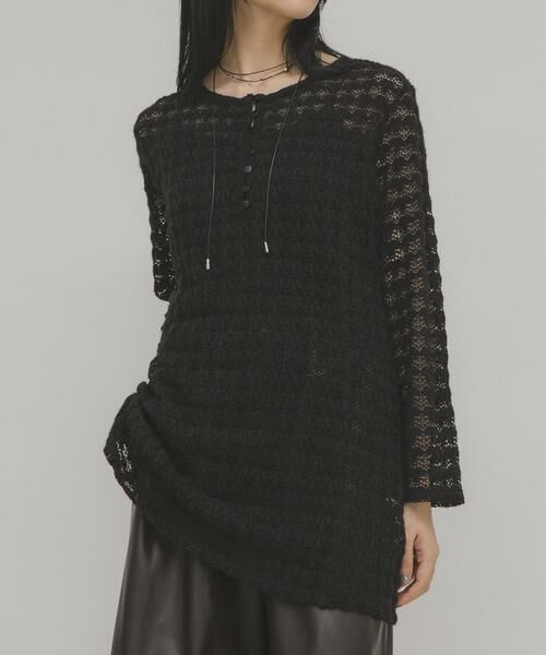 KBF / ケービーエフ Tシャツ | シャギーレーストップス | 詳細11