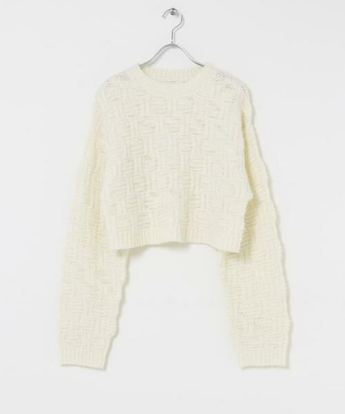 KBF / ケービーエフ ニット・セーター | グリッドパターンニット | 詳細13