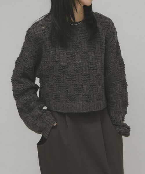 KBF / ケービーエフ ニット・セーター | グリッドパターンニット | 詳細24