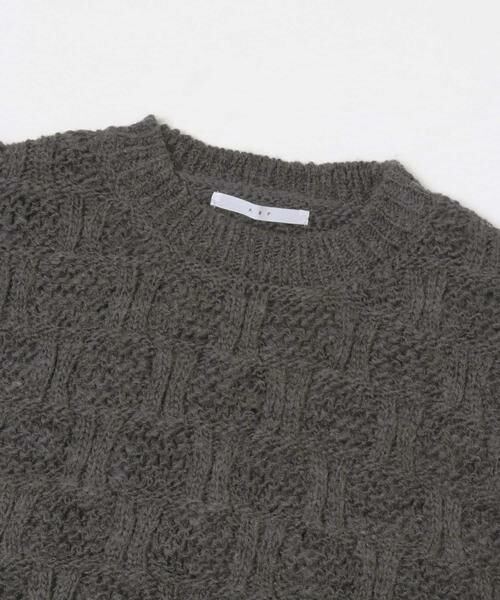 KBF / ケービーエフ ニット・セーター | グリッドパターンニット | 詳細30