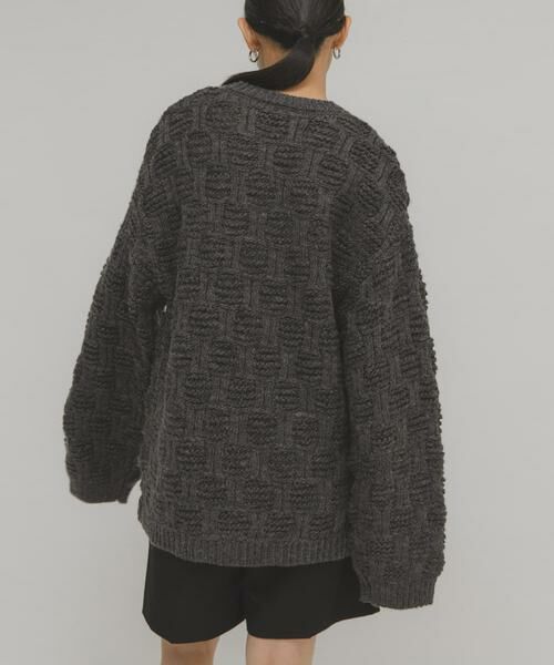 KBF / ケービーエフ ニット・セーター | グリッドパターンニット | 詳細18