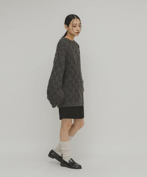 KBF / ケービーエフ ニット・セーター | グリッドパターンニット | 詳細20