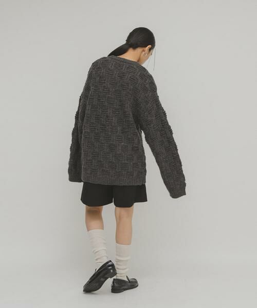 KBF / ケービーエフ ニット・セーター | グリッドパターンニット | 詳細21