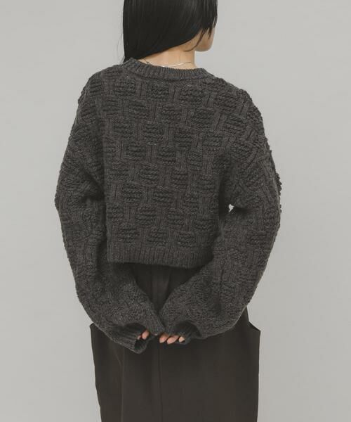 KBF / ケービーエフ ニット・セーター | グリッドパターンニット | 詳細22