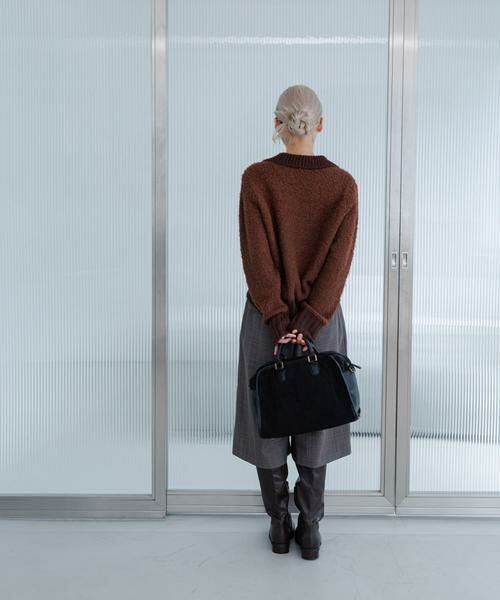 KBF / ケービーエフ ニット・セーター | フロントホックベアーニット | 詳細4