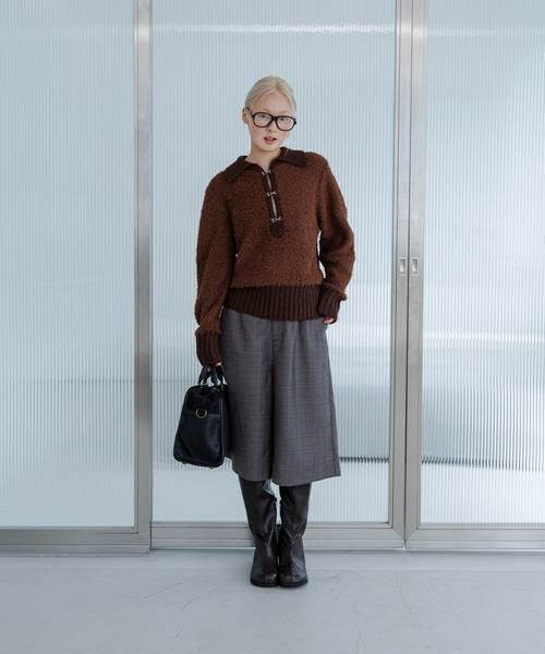 KBF / ケービーエフ ニット・セーター | フロントホックベアーニット | 詳細6