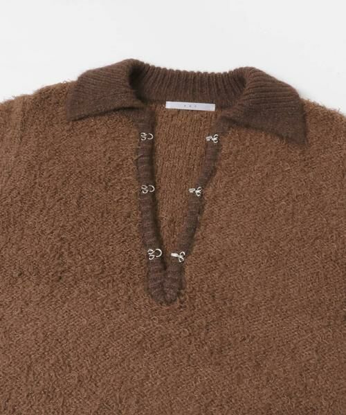KBF / ケービーエフ ニット・セーター | フロントホックベアーニット | 詳細8