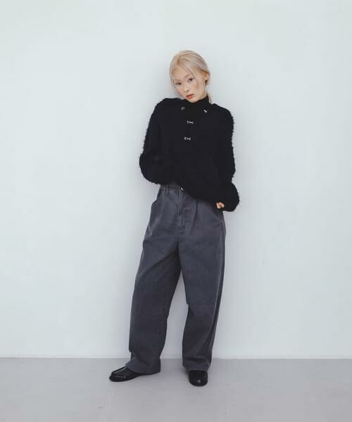 KBF / ケービーエフ ニット・セーター | フロントホックベアーニット | 詳細15