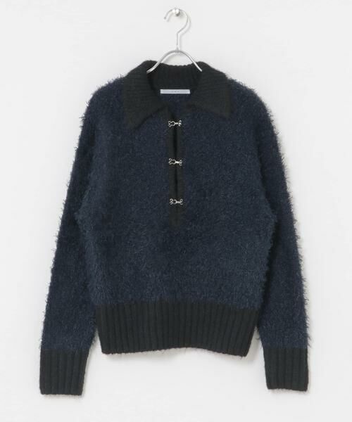 KBF / ケービーエフ ニット・セーター | フロントホックベアーニット | 詳細18