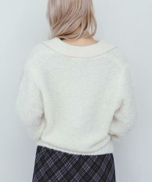 KBF / ケービーエフ ニット・セーター | フロントホックベアーニット | 詳細21