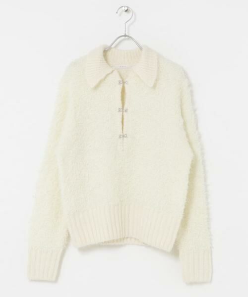KBF / ケービーエフ ニット・セーター | フロントホックベアーニット | 詳細26