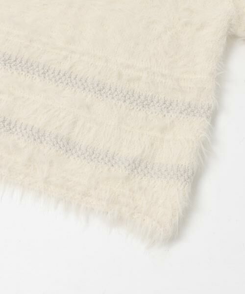 KBF / ケービーエフ ニット・セーター | ラインデザインシャギーニット | 詳細19