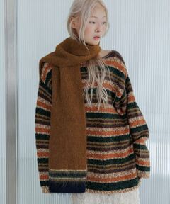 KBF / ケービーエフ ニット・セーター | マルチボーダールーズニット