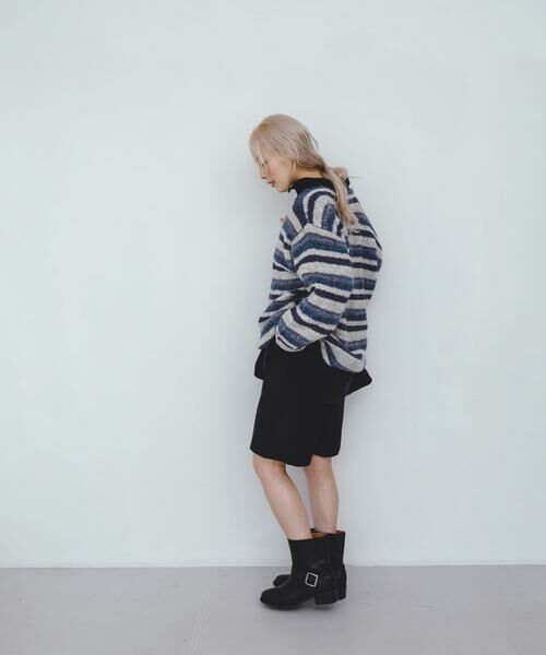 KBF / ケービーエフ ニット・セーター | マルチボーダールーズニット | 詳細13