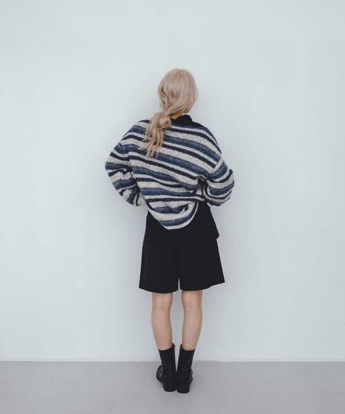 KBF / ケービーエフ ニット・セーター | マルチボーダールーズニット | 詳細14