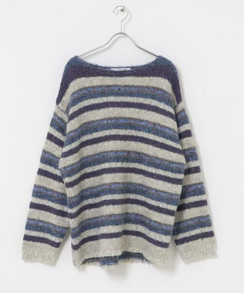 KBF / ケービーエフ ニット・セーター | マルチボーダールーズニット | 詳細15