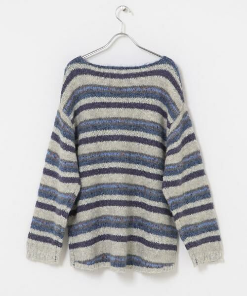 KBF / ケービーエフ ニット・セーター | マルチボーダールーズニット | 詳細16