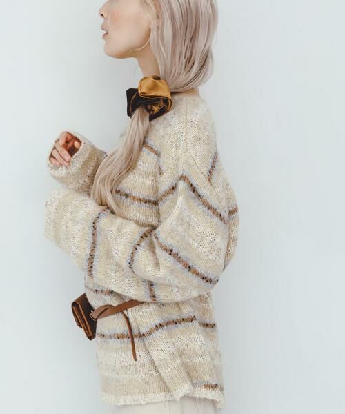 KBF / ケービーエフ ニット・セーター | マルチボーダールーズニット | 詳細20