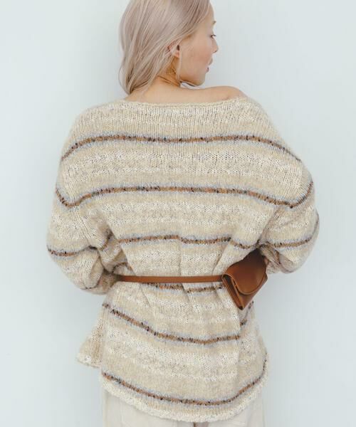 KBF / ケービーエフ ニット・セーター | マルチボーダールーズニット | 詳細21