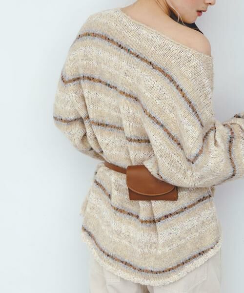 KBF / ケービーエフ ニット・セーター | マルチボーダールーズニット | 詳細22