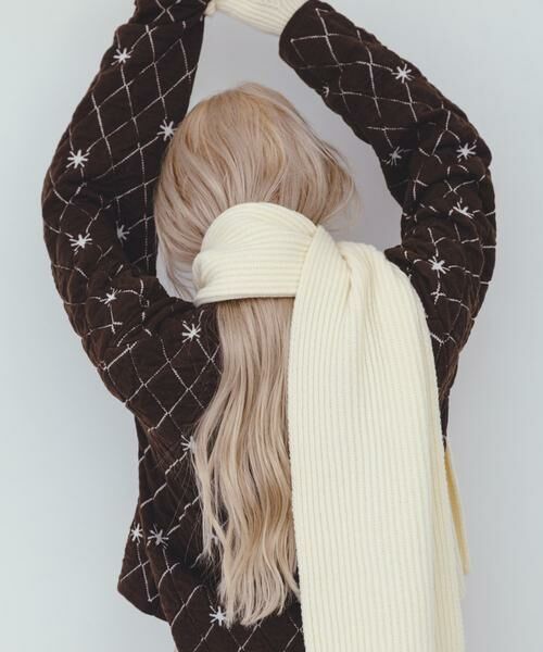 KBF / ケービーエフ ニット・セーター | キルティングショートカーディガン | 詳細3