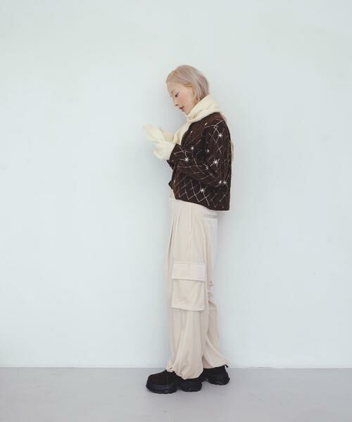 KBF / ケービーエフ ニット・セーター | キルティングショートカーディガン | 詳細6