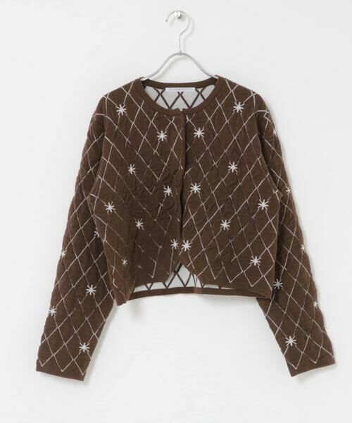 KBF / ケービーエフ ニット・セーター | キルティングショートカーディガン | 詳細8