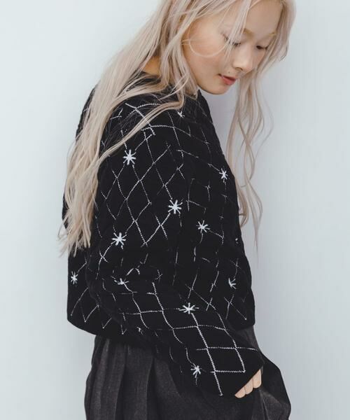 KBF / ケービーエフ ニット・セーター | キルティングショートカーディガン | 詳細16