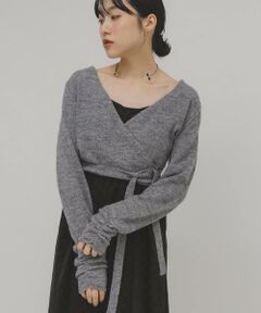 KBF / ケービーエフ ニット・セーター | カシュクールコンパクトニット