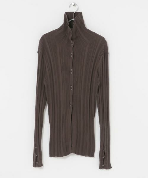 KBF / ケービーエフ ニット・セーター | ボタンアップランダムRIBニット | 詳細6