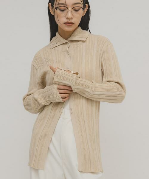 KBF / ケービーエフ ニット・セーター | ボタンアップランダムRIBニット | 詳細22