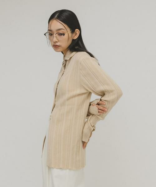 KBF / ケービーエフ ニット・セーター | ボタンアップランダムRIBニット | 詳細23