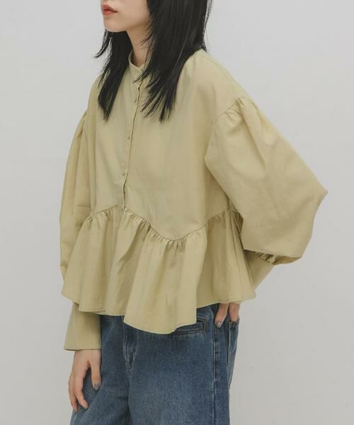 KBF / ケービーエフ シャツ・ブラウス | アシンメトリースイッチングブラウス | 詳細2