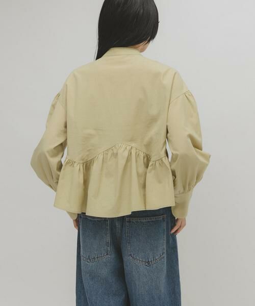 KBF / ケービーエフ シャツ・ブラウス | アシンメトリースイッチングブラウス | 詳細4