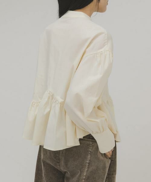 KBF / ケービーエフ シャツ・ブラウス | アシンメトリースイッチングブラウス | 詳細12