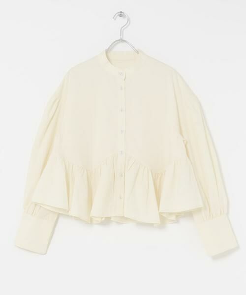 KBF / ケービーエフ シャツ・ブラウス | アシンメトリースイッチングブラウス | 詳細15