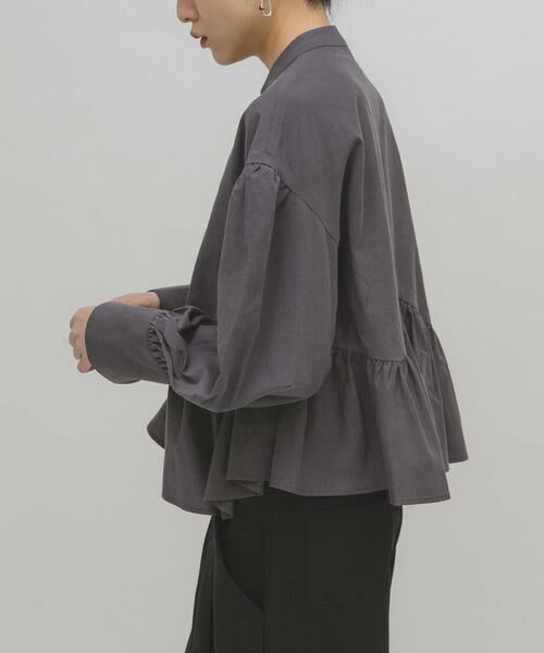 KBF / ケービーエフ シャツ・ブラウス | アシンメトリースイッチングブラウス | 詳細19